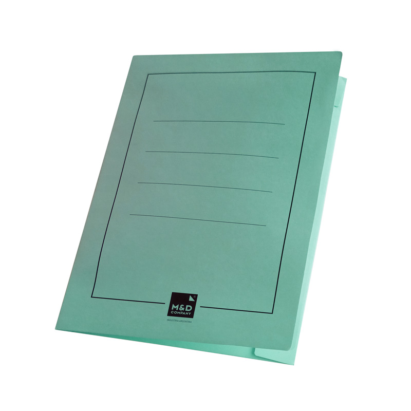 Carpeta 3 solapas Oficio cartulina verde