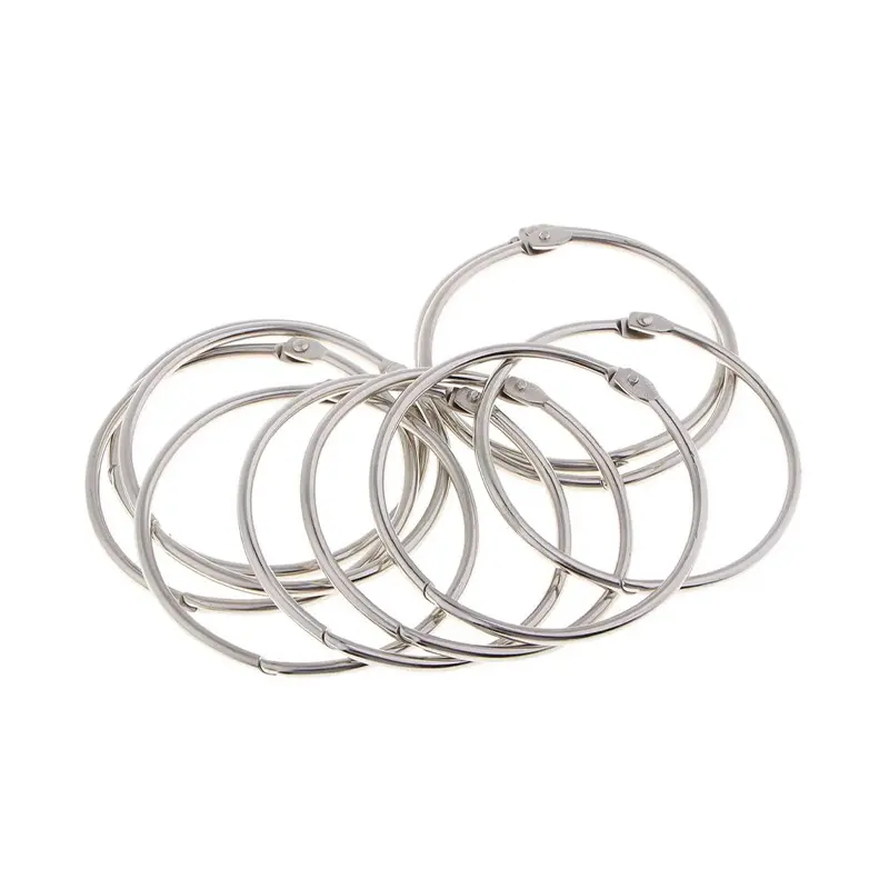 Aros metálicos para carpeta de 40mm. caja de 100 unidades