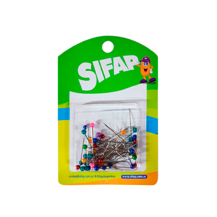 Alfileres Señalador Bolita Sifap, pack de 50unidades