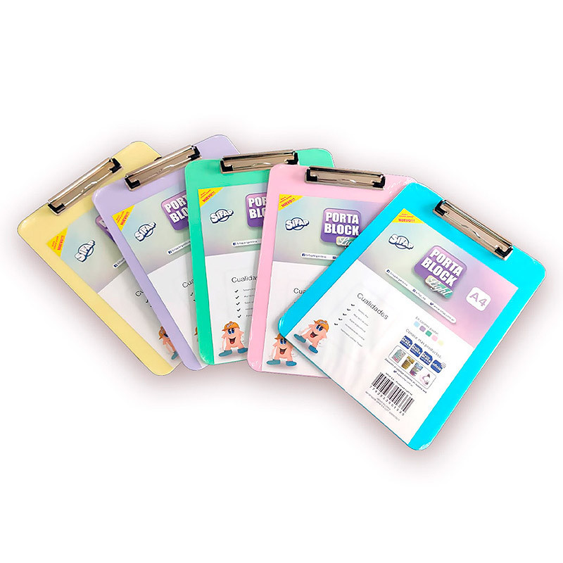 Porta block acrílico Sifap A4 Color Pastel