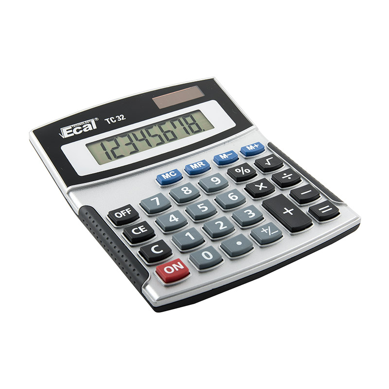 Calculadora Ecal TC-32 Escritorio Mediana Med.140x110x26mm. 8Díg.