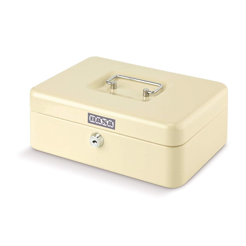 Cofre metálico DASA N°4, 9 x 24 x 35cm.