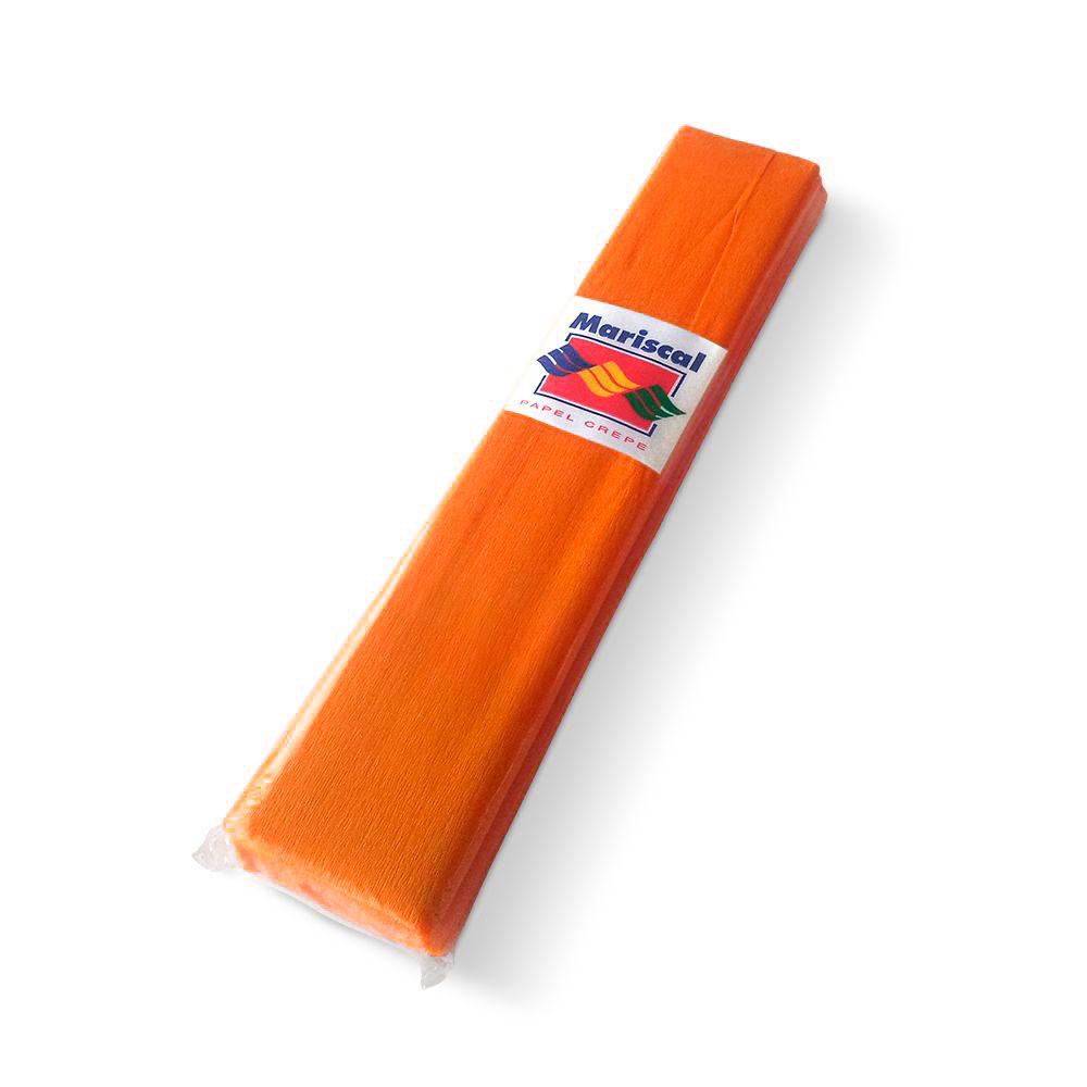 Papel Crepe Mariscal naranja, pack de 10 unidades