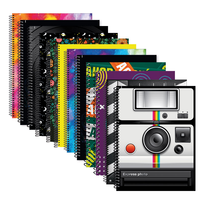 Cuaderno Línea 16 espiiralado, 22x29cm. 84 hojas cuadriculadas