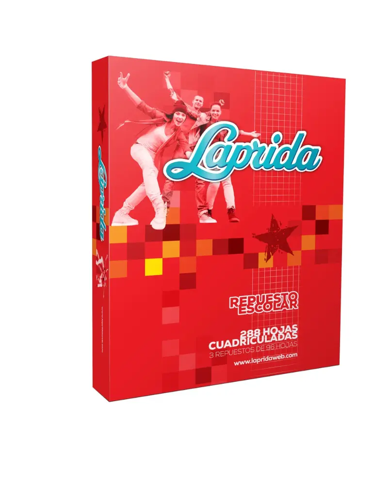 Repuesto Laprida, 288 hojas cuadriculadas