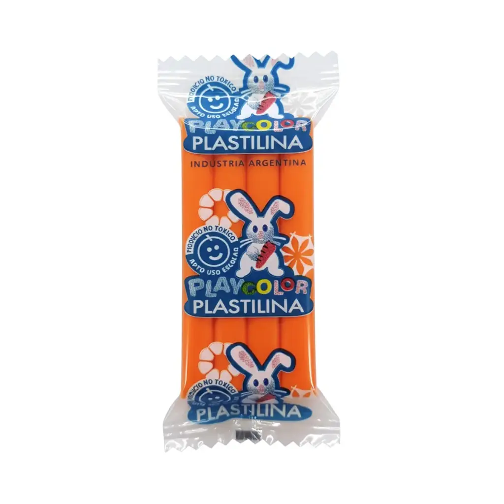 Plastilina Playcolor naranja, 200g.