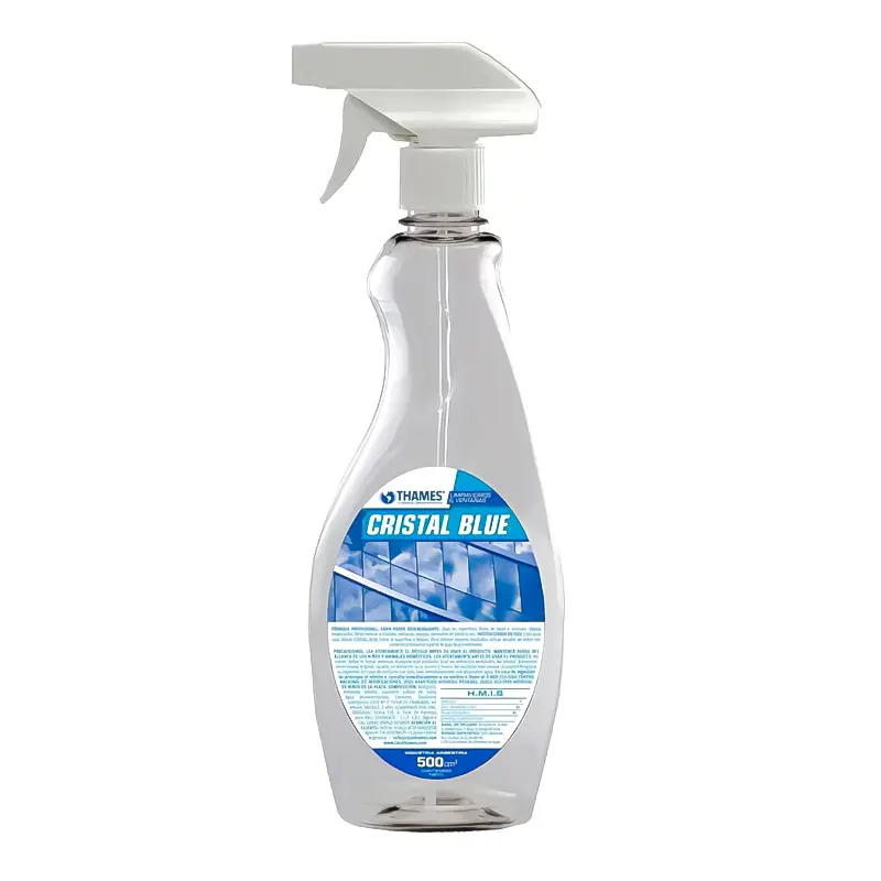LIMPIA VIDRIO C/GATILLO 500 cc CRISTAL BLUE