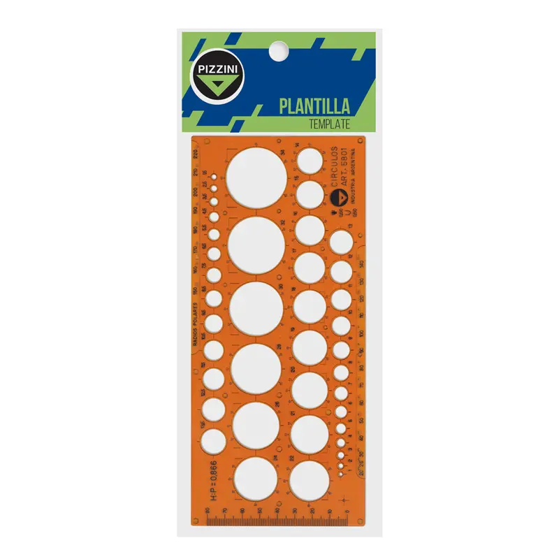 Plantilla Círculos Pizzini 5801