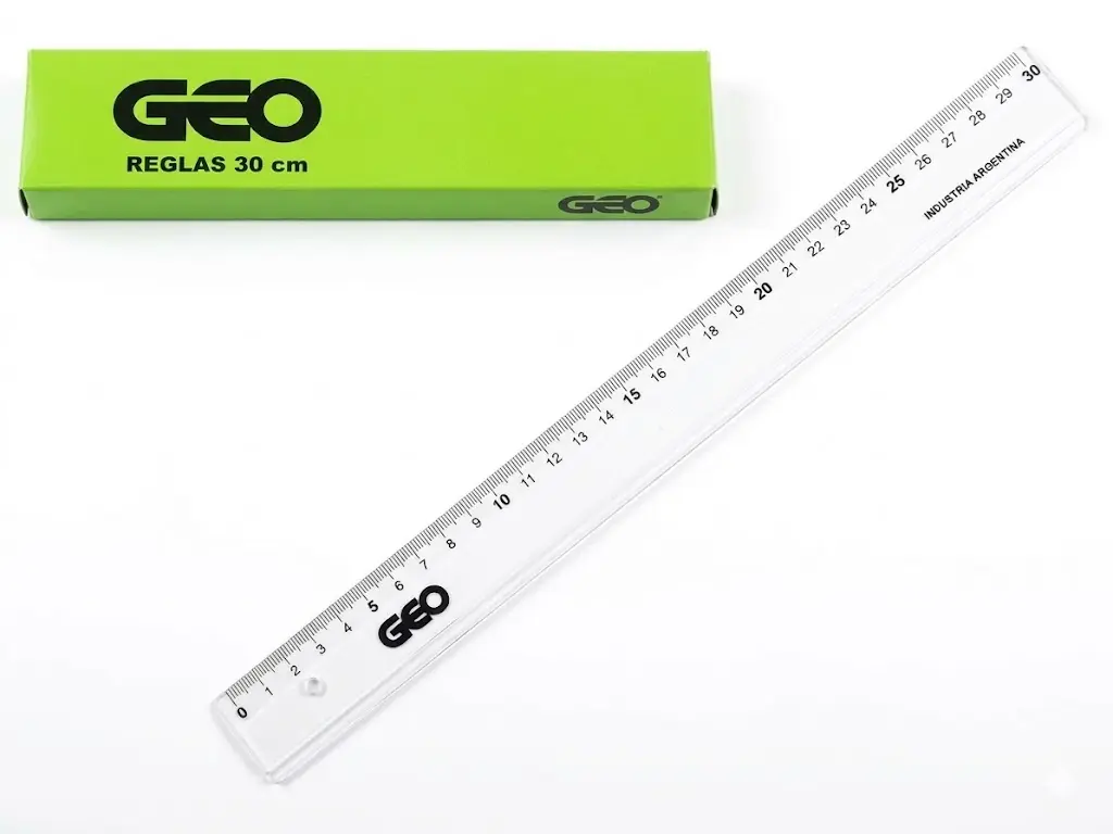Regla Plastica Eco Cristal 30 Cm GEO (E) 