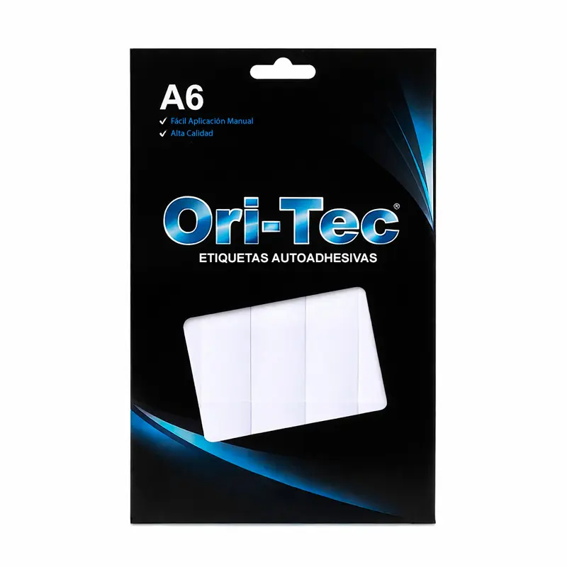 Etiquetas Orion A6 2 x 7cm. caja de 300 etiquetas