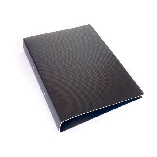 [CARPFIB2AOF] Carpeta 2 anillos 40 mm. Oficio Fibra negra