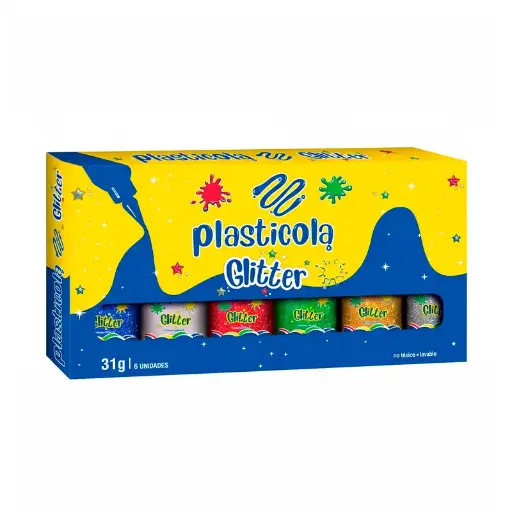 [PLASTBRCJ2X6] Adhesivo brillo Plasticola, 38g. pack de 6 unidades