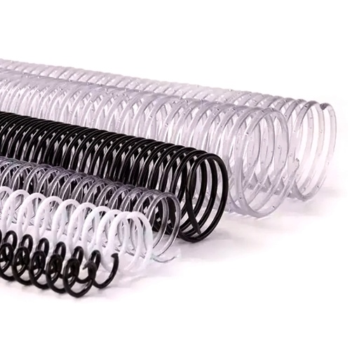 [RAFERESP12BL] ESPIRAL 12mm X 50 Transparente para encuadernar