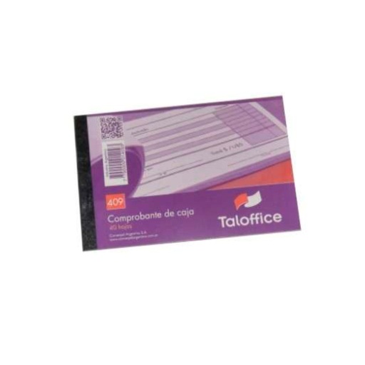 [TALOFFICE409] Talonario Comprobante de caja Taloffice 409