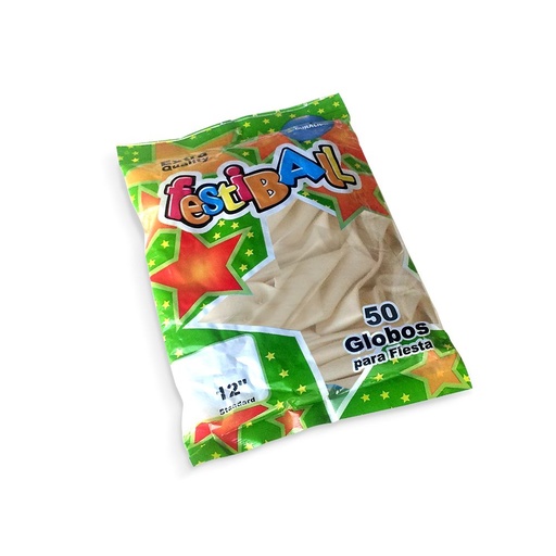 [GLOBOBLANX50] Globos lisos blancos de 12", 50 unidades