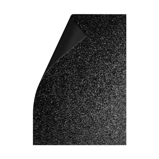 [GOMAGLINEG10] Goma Eva Glitter negra, 40 x 60cm. pack de 10 unidades