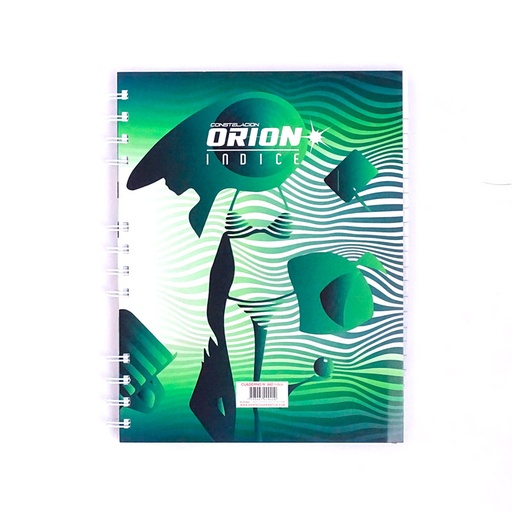 [INDICEESP84] Cuaderno Índice espiralado Orión tapa flexible, 16 x 21cm. 84 hojas