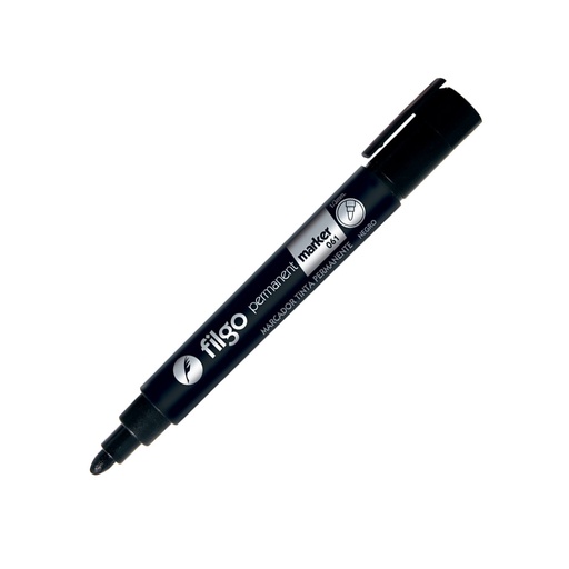 [FILGOMAR61NE] Marcador al solvente Filgo Permanent Marke 061 negro