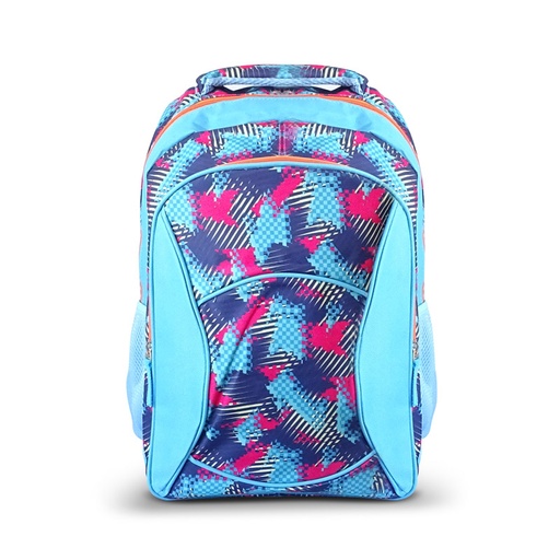 [MOCHRQSCHE28] Mochila escolar RQ School 17" celeste manchas
