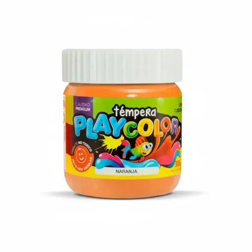 [PLAYTE300NAR] Témpera Playcolor,  250cc. Naranja
