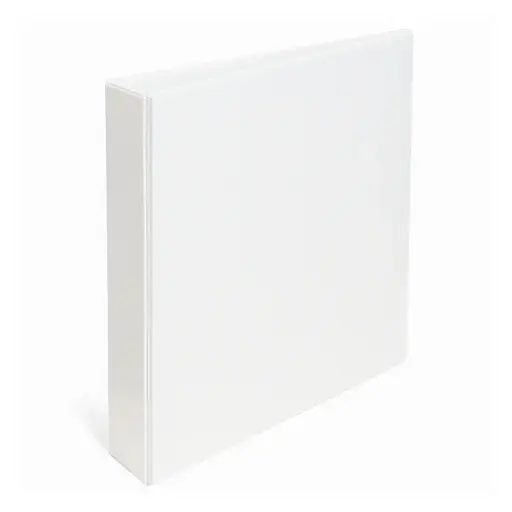 [CARPBC2AA416] Carpeta 2 anillos 16mm A4 Blanca cubierta cristal, lomo de 20mm.