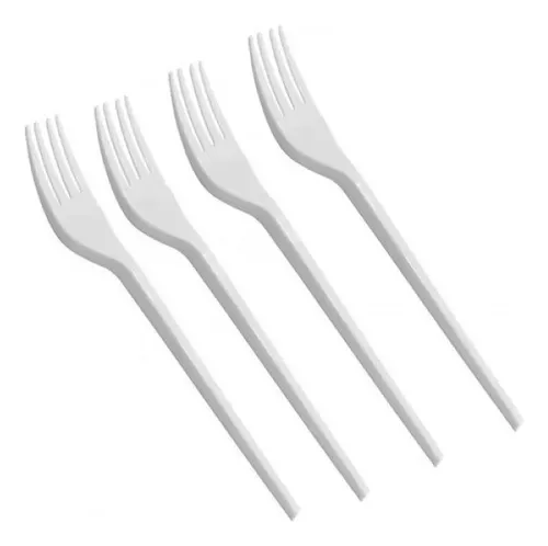 [TENEPLAS1000] Tenedor plástico, blanco, 1000 unidades